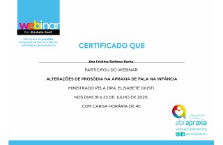 Alteraes de Prosdia na apraxia de fala na infncia